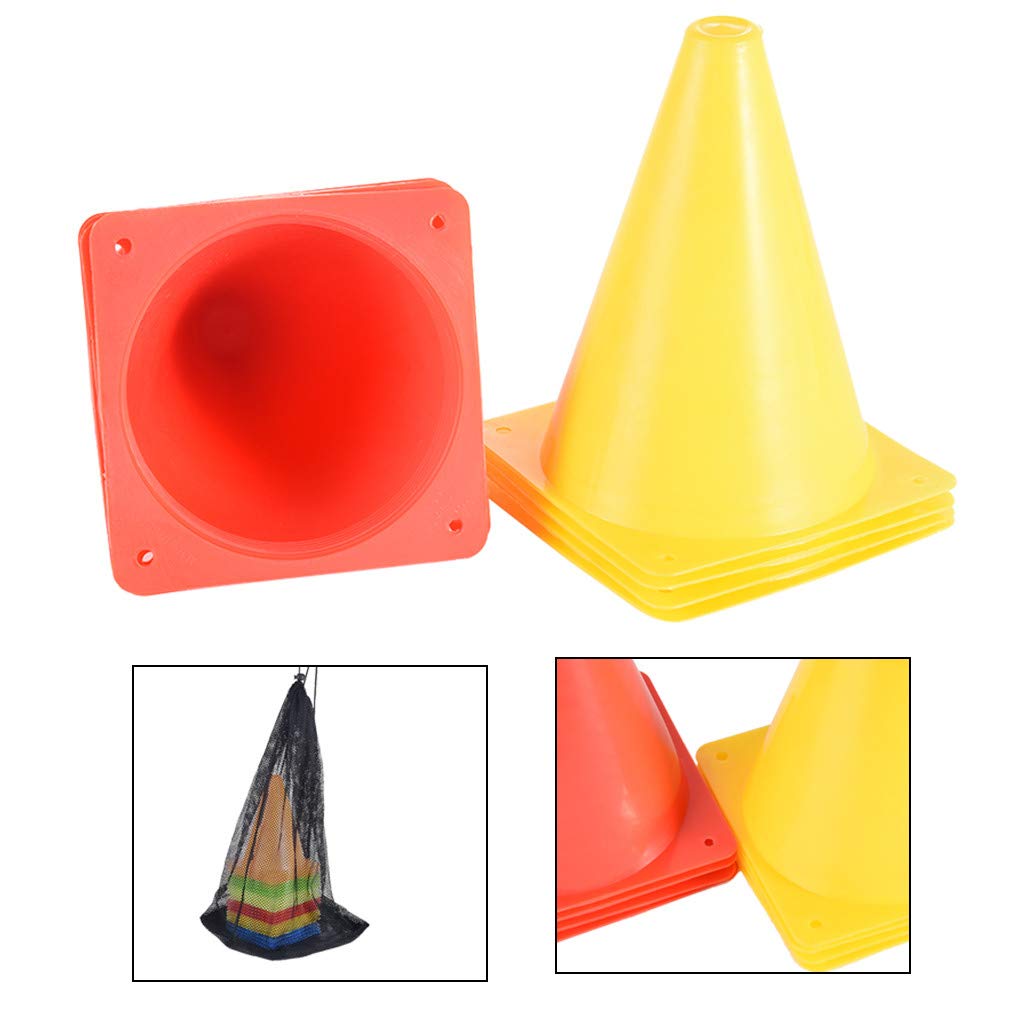 Assorted Colors 24/Set Indoor/Outdoor Agility Cones Sports Soccer