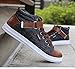 Gaorui Men Casual Canvas Denim Boat Shoes Flat Ankle Boot Lace up