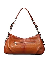 Kattee - Bolso bandolera de piel para mujer