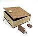 LONMAX Walnut Wood USB Flash Drives 16GB with Cloth Gift Box USB Flash Disk for Gift (16GB, Walnut+Linen)