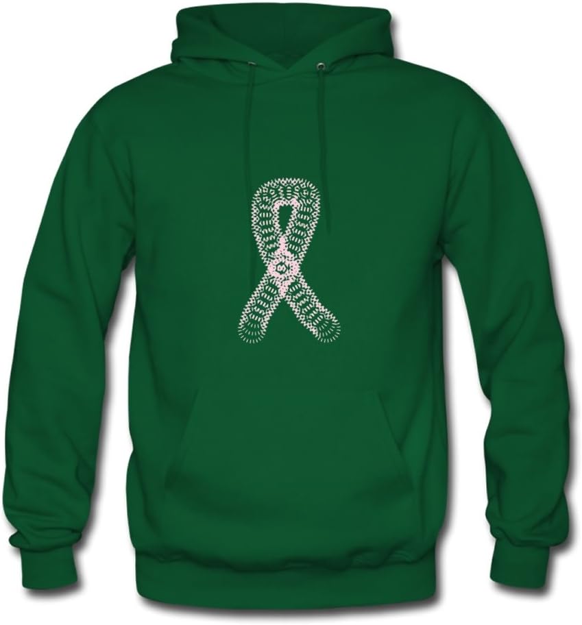 Customized Squigles Breast Cancer Ribbon Sweatshirts Red Women