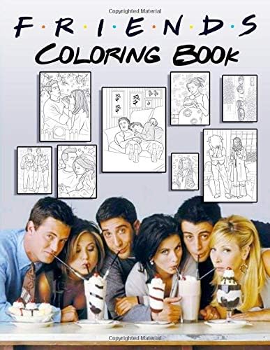 Friends Coloring Book: Friends TV Show Coloring Books with Easy and Relaxing Design