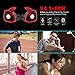 True Wireless Bluetooth Earbuds Stereo Earphones Dual In-ear Noise Isolation Mini Sports Headset Headphones with Mic (Red)