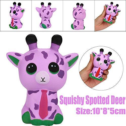 Hot Sale!! Squishy Toy, ZOMUSAR New Jumbo Squishy Spotted Deer Squishies Slow Rising Scented of Decompression Toys (As Show)