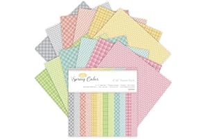 LILY CRAFT 24 Sheets 6"x6" Pink Spring Scrapbook Paper - Single-Sided Pattern Decorative Paper | Scrapbook Supplies & Card Making Supplies for DIY Album, Hand Account & Travel Diary Craft Projects