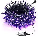 Joomer Purple Halloween String Lights, 82ft 200 LED