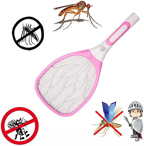 Li Da Sen Bug Zapper - Rechargeable Mosquito ,Electric Mosquito Fly Swatter，Pests Insects Control Killer Repellent, 3000 Volt - USB Charging, LED Lighting, 3 Layers Mesh Protection
