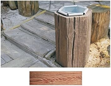 Dark Basket Wood Effect Concrete Decorative Block Paving Slab