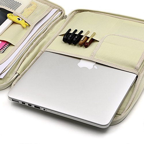 Qianshan Multifunktionaler Portfolio-Organizer – Wasserabweisende Reisetasche Mit Reißverschluss, 21,6 X 15,9 X 7,6 Cm