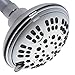 ShowerMaxx Luxury Spa Series Shower Head, 6 Spray Setting, 4.5 Inch Adjustable High Pressure Shower Head Fixture for Hard Water, 360-Degree Tilt Massage Shower System - Polished Chrome Shower Head