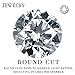 Billie Bijoux Women Sterling Silver Earrings Studs,Round Cut Cubic Zirconia Diamond Rhinestone Fine Jewelry Mother's Day Gift (4mm.5mm.6mm)