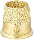 Lacis RQ62 17MM Open Top Tailor's Thimble, 17mm, Brown