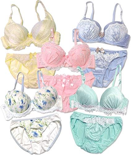 [ディアコロン] 下着 女性 セット 福袋 5セット ブラジャー ショーツ かわいい 可愛い インナー 下着福袋 ブラ 上下セット A B C D E F 65 70 75 80 fk001