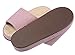 Bronze Times (TM) Unisex Vertical Stripes Indoor Cotton Flax House Slippers (C-red)