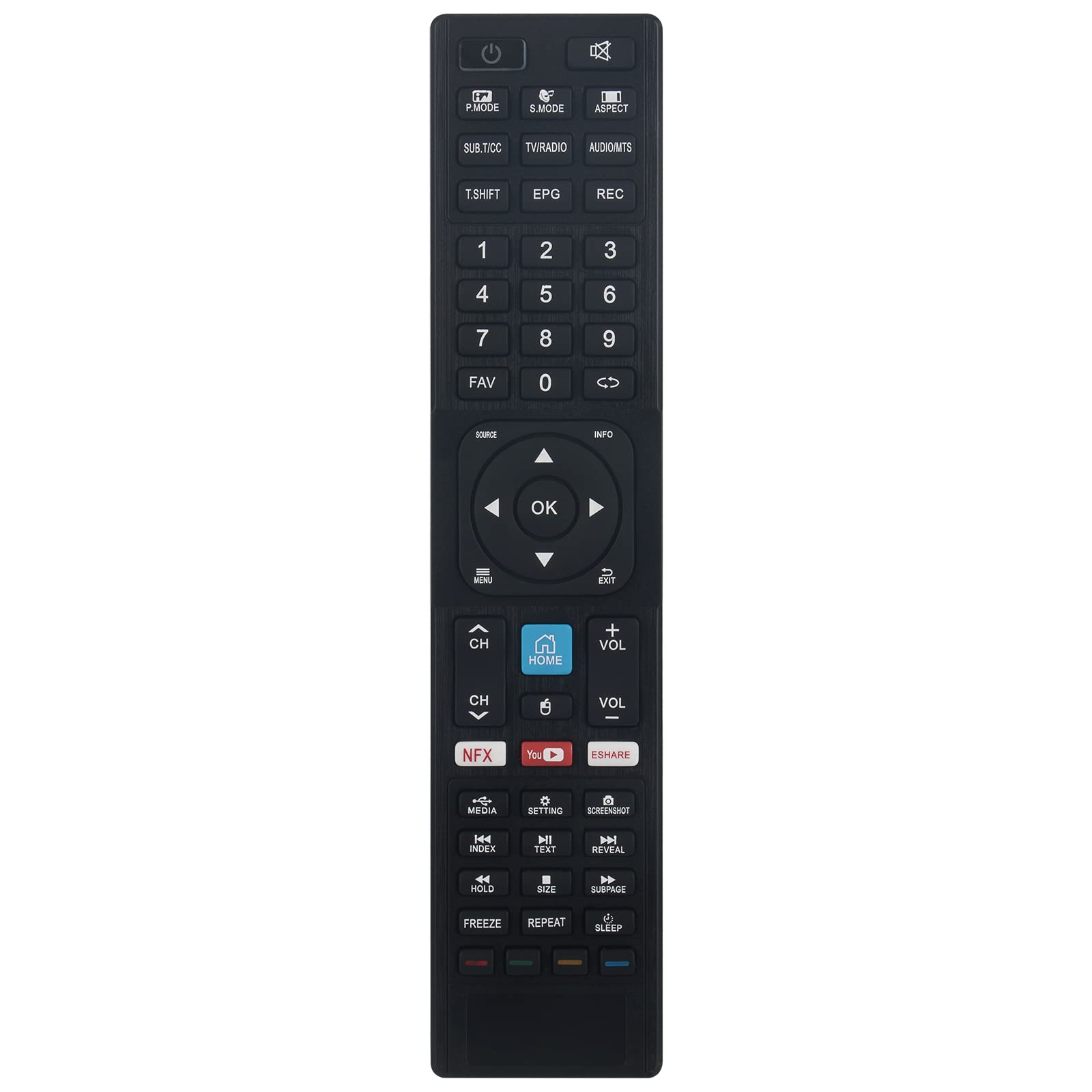 VINABTY RM-C3401 Replacement Remote Control Compatible with JVC 4K UHD Smart LED TV LT55N685A LT-55N685A LT-55N775A LT65N785A LT-65N785A LT55N775A