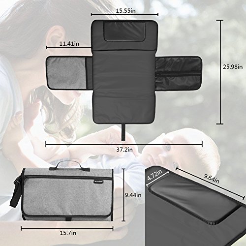 Foldable Waterproof Baby Diapers Changing Pad Kits Mattress, Unisex Replaceable Infant Covers Changing Station Mat, for Infants & Newborns