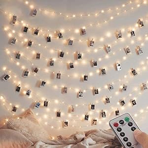 Augone Feestverlichting, 120LED, 2-pack, 12 m, 8 modi, USB-aansluiting, waterdicht Buiten/binnen, koperen lampjesslinger…