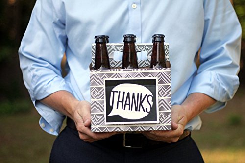 Beer Valentines Day Gifts for Him or Her - Six Pack Greeting Card Box (Set of 4) - Paper Anniversary Gifts for Him, Craft Beer Gifts for Men, Women, Boyfriend, Man Gifts, Beer Lovers