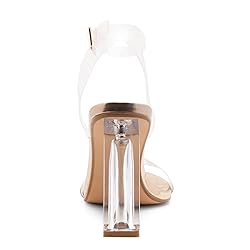 Shoe Land Womens SL-Cllaary Clear Heels Open Toe