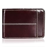 Mens Wallet Slim Genuine Leather RFID Thin Bifold