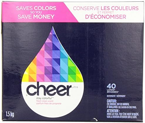 2 Pk. Cheer Powder Detergent Fresh Clean Scent 40 Loads 56 Oz (80 Loads Total)