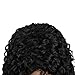 WIGNEE Remy Human Hair Afro Kinky Curly Wigs for Women Afro Full Wigs with Free Wig Cap (10 inch)