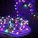 50 LED Ball String Lights with Flashing, 16.4ft/5m Waterproof String Light for Holiday Christmas Wedding Gardens Lawns Patios Indoor & Outdoor Decoration (Multicolor)