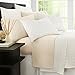 Zen Bamboo Luxury Bed Sheets - Eco-friendly, Hypoallergenic and Wrinkle Resistant Bamboo Derived from Rayon and Microfiber Blend - 4-Piece - Queen - Cream