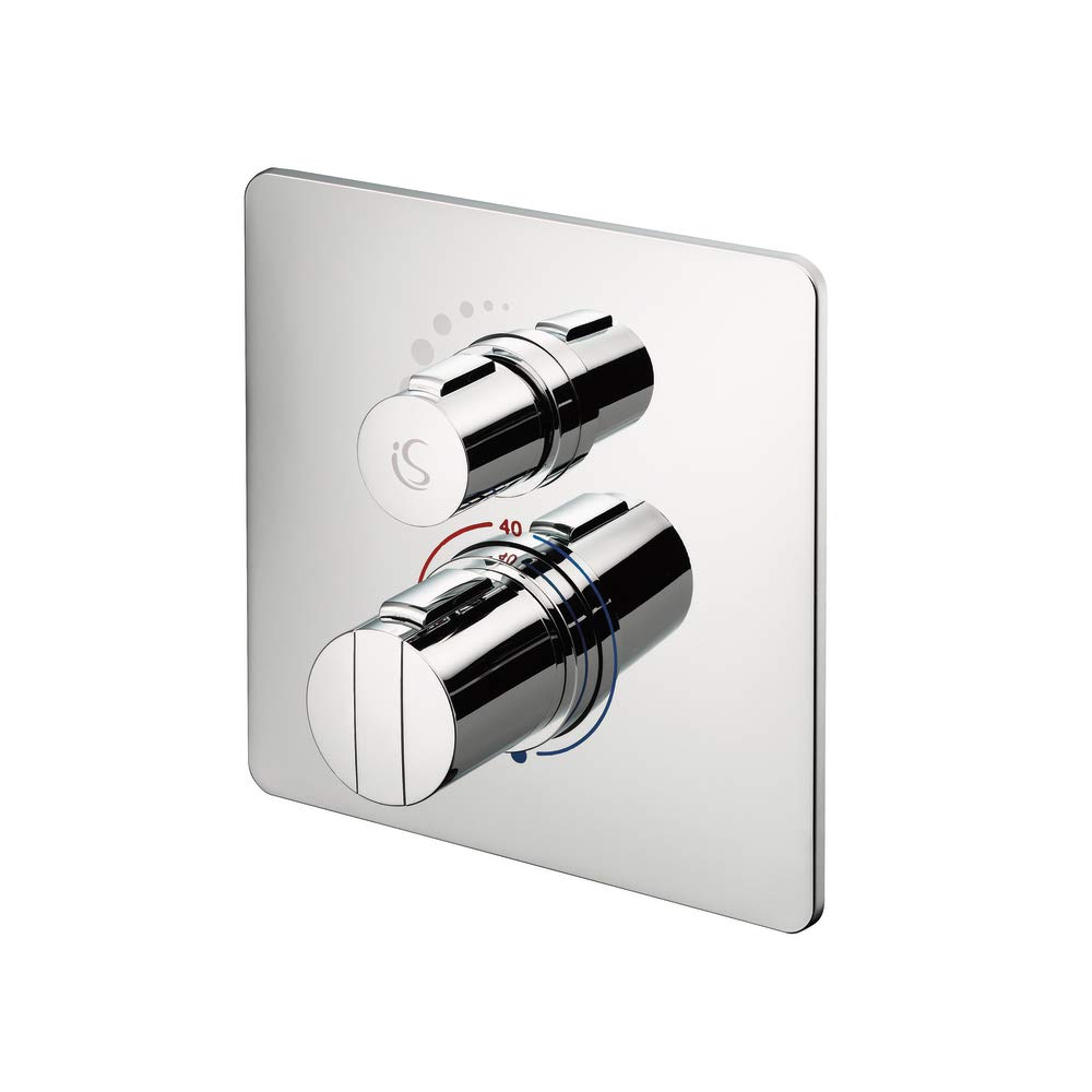 Ideal Standard A5878AA Concept Easybox Built-in Shower Mixer - Square Faceplate, Chrome