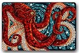 Octopus in the oceans Large Doormat Neoprene Backing Non Slip Outdoor Indoor Bathroom Kitchen Decor Rug Mat Welcome Doormat