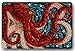 Octopus in the oceans Large Doormat Neoprene Backing Non Slip Outdoor Indoor Bathroom Kitchen Decor Rug Mat Welcome Doormat