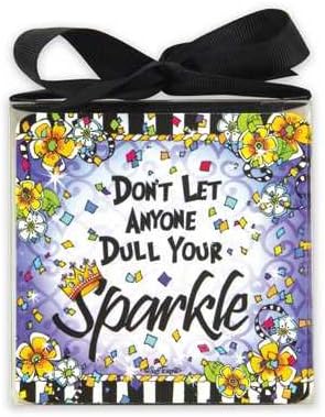 Suzy Toronto Paperboard Coasters, "Don't Let Anyone Dull Your Sparkle"