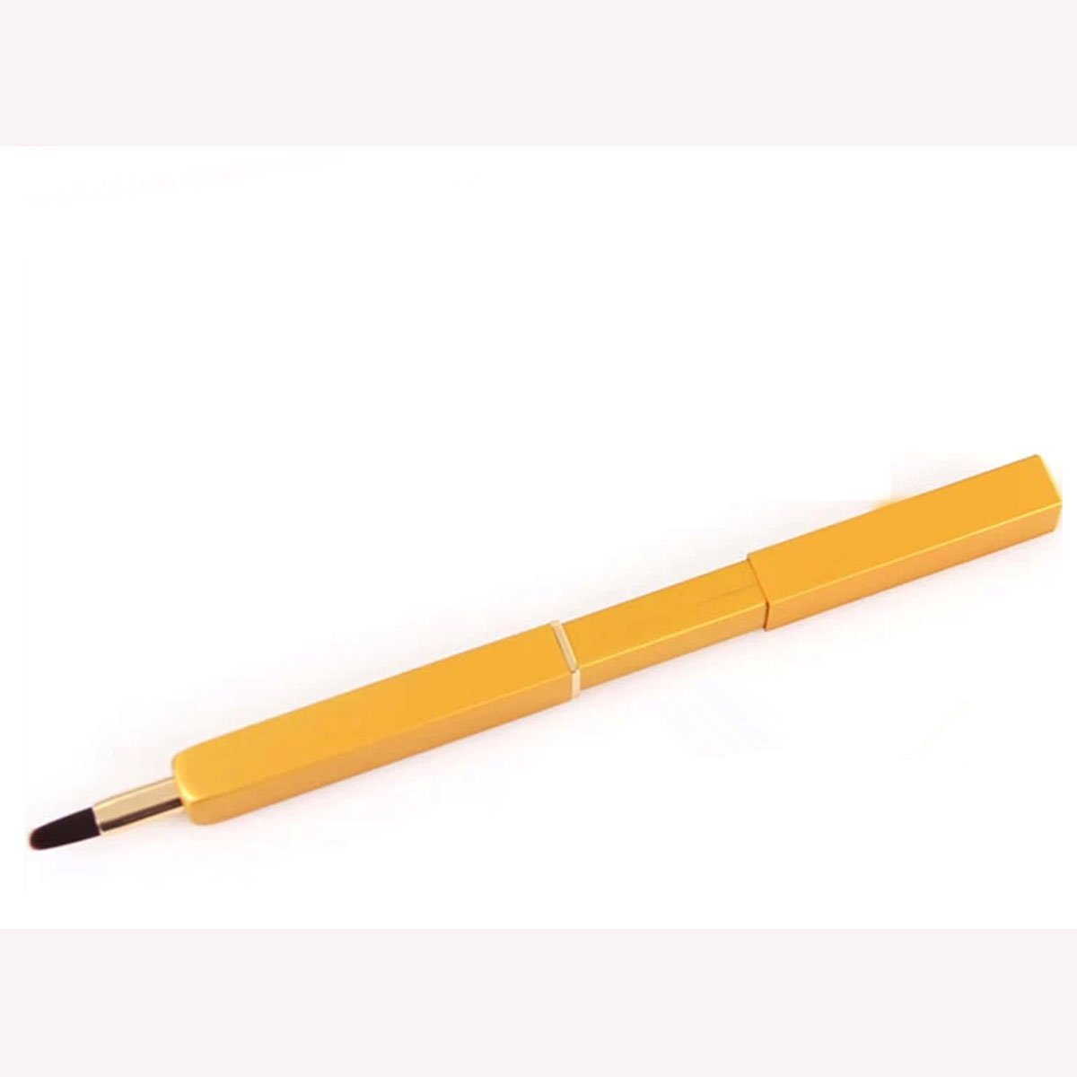 OBR KING - Pincel de Labios retráctil con Funda para Maquillaje (Oro)