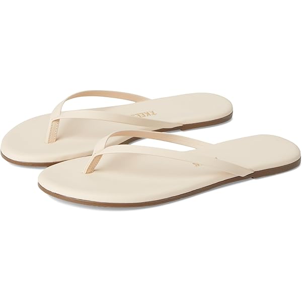 Amazon.com | TKEES Women's Glosses Flip Flop, Whipped Cream