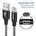 Micro USB Cable,JOOMFEEN [4Pack 3FT/6FT/6FT/10FT]High Speed USB to Micro USB 2.0 Cable Fast Charging and Syncing Nylon Braided Android Charger Cord for Samsung,Kindle,Tablet,HTC,LG,PS4 (Black/Silver)