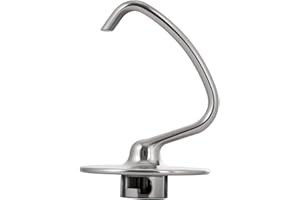 MTTOBO Stainless Steel Dough Hook for Kitchenaid 4.5-5 Qt Tilt-Head Mixers,Dishwasher Safe,Heavy-Duty Replacement K45DH for kitchen aid Dough Hook Attachment