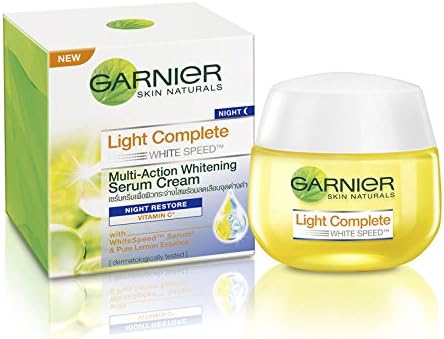 GARNIER SKIN NATURAL LIGHT COMPLETE NIGHT WHITEING CREAM 50ML.