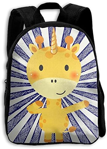 Cut Giraffe Unicorn Circus Sunburst School Backpack Travel Bags Bookbag For Kids