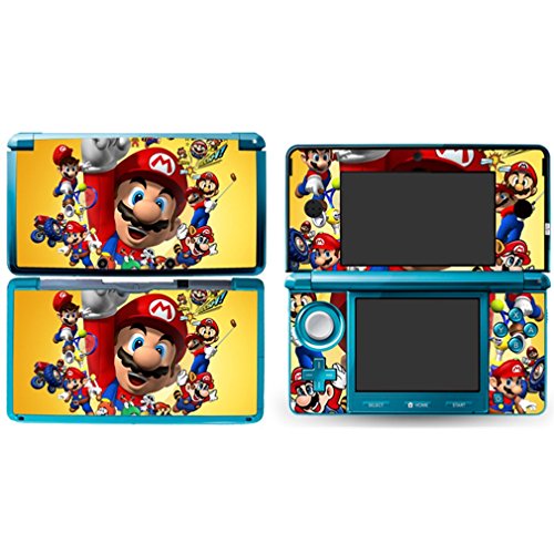 MARIO Nintendo 3DS Cover Skin Decal Sticker Vinyl Matte Finish + Free Screen Protectors (For Old Version Prior 2015)
