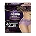 Always Discreet Boutique Incontinence & Postpartum Incontinence Underwear for Women, Purple, Small/Medium, 40 Count, Maximum Protection, Disposable (20 Count, Pack of 2 - 40 Count Total)