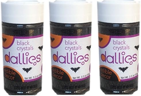 Black Sugar Crystal Sprinkles, 3.5 oz. (Pack of 3)