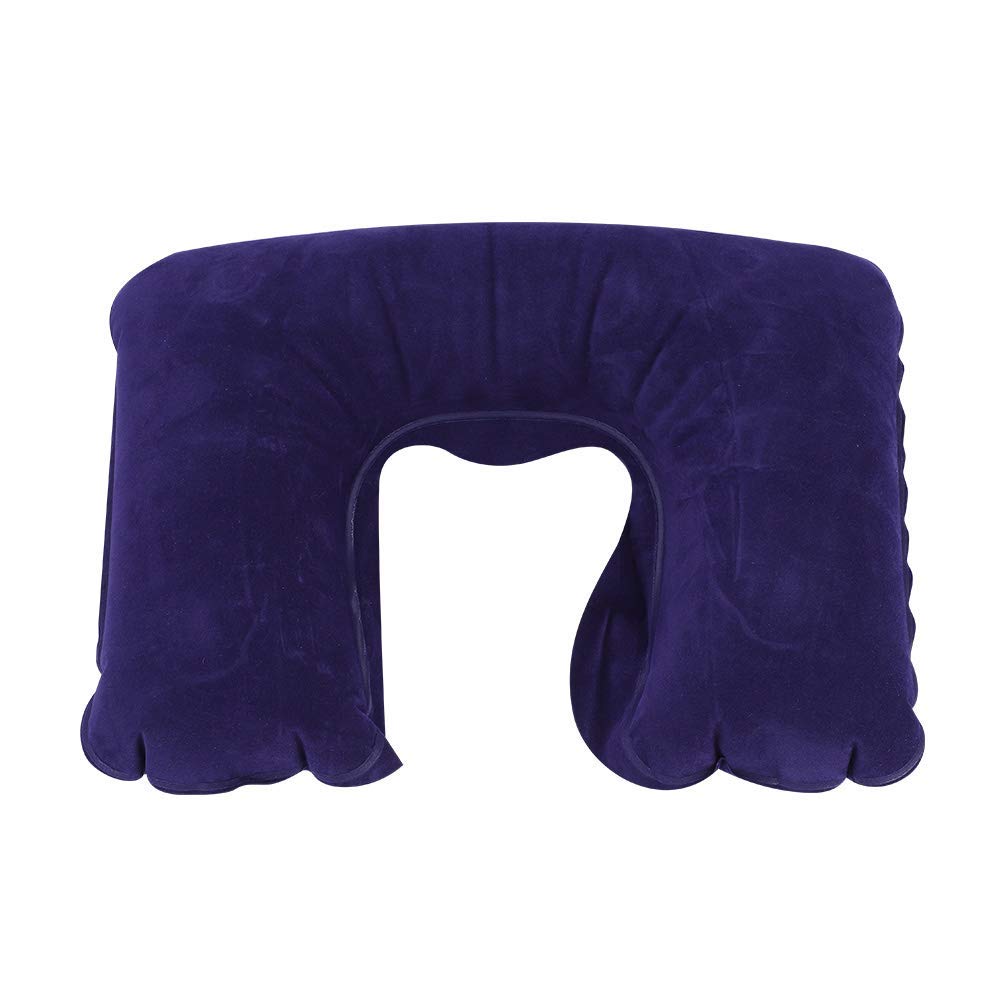 Head Neck Cushion, U Shape Pillow Portable Lightweight Inflatable Neck Support Pad Soft Headrest Air Cushion for Travel