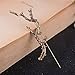 Vintage Korean Style Large Branch Stick Lapel Pin Men Suit Brooch