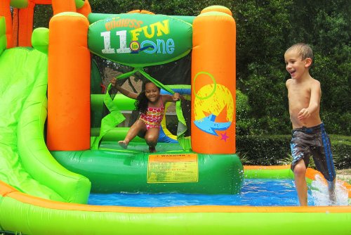KIDWISE Endless Fun 11 in 1 Inflatable Bouncer and Water Slide - Thumbnail 7