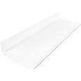 DIY CARTEL Made in USA Linear Floating Shelf - USA Manufactured Steel - Industrial Heavy Duty Metal Wall Mounted Modern Farmh