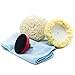 NOVUS 7232 | Multi-Purpose Buffing Kit | Contains 100% Wool Buffing Pad, Soft Foam Buffing Pad, Backing Pad for Drill, Microfiber Cloth