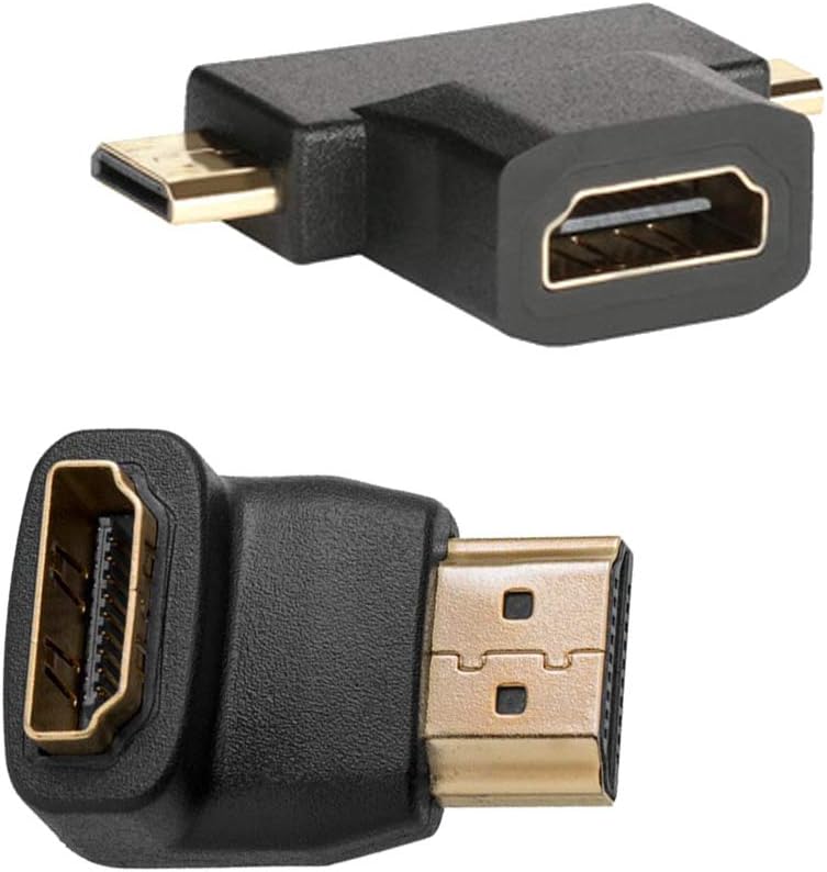 Hdmi Adapters Kit (7 Adapters) Mini Hdmi to Micro Hdim Male to Female, black - Image 5