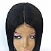 JYL Hair Brazilian Virgin Straight Shoulder Length Short Bob Wigs for Woman Middle Part Remy Human Hair Machine Made with A Little Lace in the Middle Glueless Wig
