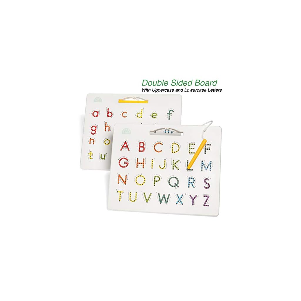 Magnetic Letter Board & Magnetic Letters Toddler Toys – Double Sided ...