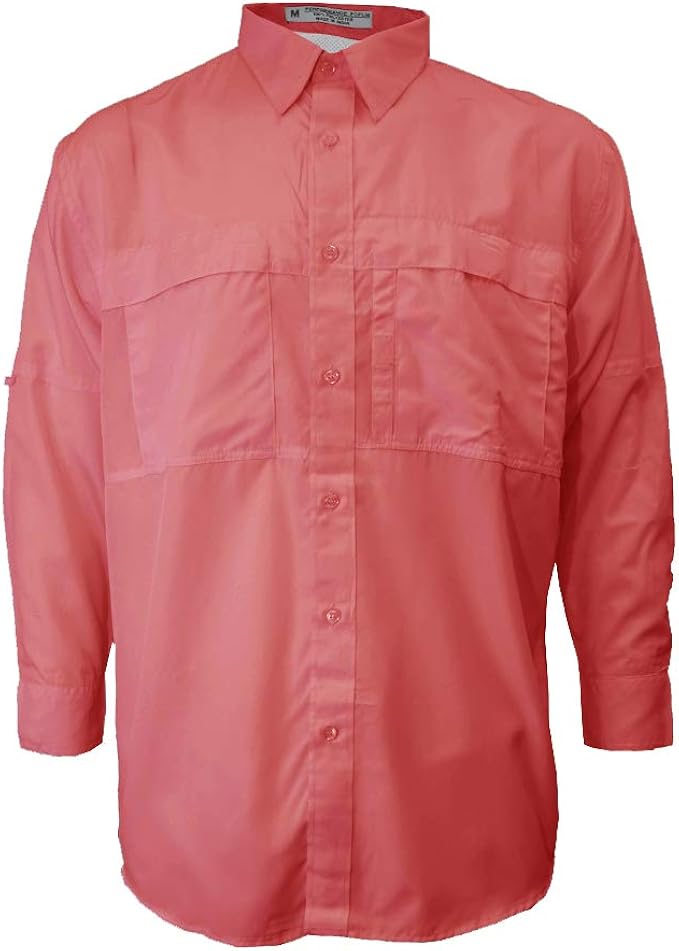 Tiger Hill Men's Pescador Polyester Fishing Shirt Long Sleeves (2XL